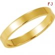 18K Yellow Gold Flat Band