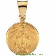 18K Yellow Gold Miraculous Medal