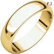 18kt Yellow 05.00 mm Half Round Band