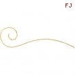 18kt Yellow BULK BY INCH Polished SOLID CABLE CHAIN
