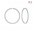 2 Pointer hoop earrings/patented snap lock