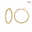 2 Pointer hoop earrings/patented snap lock