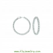 20 Pointer hoop earrings/patented snap lock