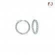 20 Pointer hoop earrings/patented snap lock