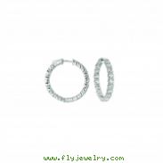 20 Pointer hoop earrings/patented snap lock