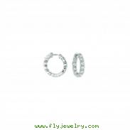 20 Pointer hoop earrings/patented snap lock