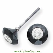 2.00ct. White Night Diamond Stud Earrings AA Quality