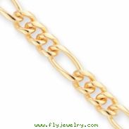 20in Gold-plated 7mm Figaro Necklace chain