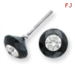 2.50ct. White Night Diamond Stud Earrings AA Quality