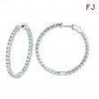 3 Pointer diamond hoop earrings