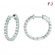 3 Pointer diamond hoop earrings