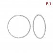 3 Pointer diamond hoop earrings