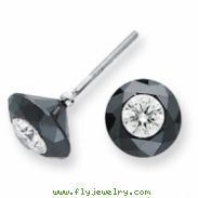 3.50ct. White Night Diamond Stud Earrings AA Quality