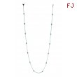 5 pointer 14 section 18 blue diamond necklace