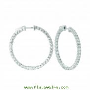 5 Pointer hoop earrings/patented snap lock