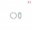 5 Pointer hoop earrings/patented snap lock