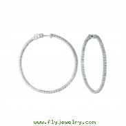 5 Pointer hoop earrings/patented snap lock