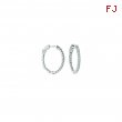 5 Pointer oval hoop earrings 