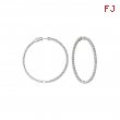 7 Pointer diamond hoop earrings