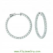 7 Pointer hoop earrings/patented snap lock