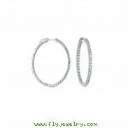 7 Pointer oval hoop earrings 
