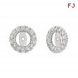 7mm diamond earring jackets