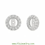 7mm diamond earring jackets