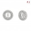 7mm diamond earring jackets