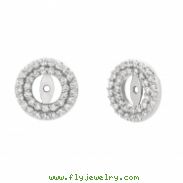 7mm diamond earring jackets