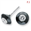 8.50ct. White Night Diamond Stud Earrings AA Quality