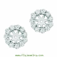8mm diamond earring jackets