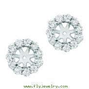 8mm diamond earring jackets