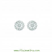 8MM Diamond jacket earrings 