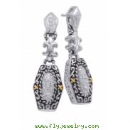 Alesandro Menegati 14K Accented Sterling Silver Earrings with Diamonds