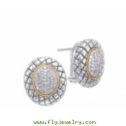 Alesandro Menegati 18K Accented Sterling Silver Earrings with Diamonds