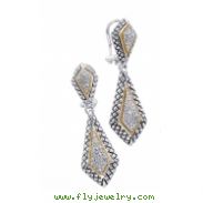 Alesandro Menegati 18K Accented Sterling Silver Earrings with Diamonds