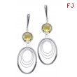 Alesandro Menegati 18K Accented Sterling Silver Lemon Quartz Earrings