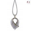 Alesandro Menegati 18K Accented Sterling Silver Necklace with Black Diamonds