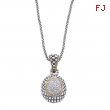 Alesandro Menegati 18K Accented Sterling Silver Necklace with Diamonds