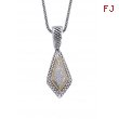 Alesandro Menegati 18K Accented Sterling Silver Necklace with Diamonds