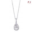 Alesandro Menegati Sterling Silver Necklace with Diamonds and White Topaz