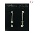 Anna Bella Fashion Post Drop CZ Earrings