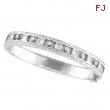 Antique Style Diamond Bangle  14K White Gold