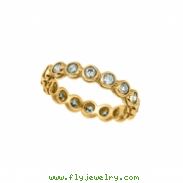 Bezel Set Diamond Eternity Band Ring