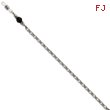 Black Crystal Bead Eyeglass Holder Silver-Tone 30