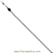 Black Crystal Bead Eyeglass Holder Silver-Tone 30" Chain