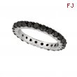 Black diamond eternity band