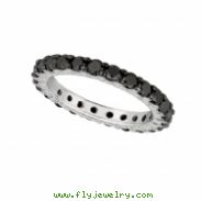 Black diamond eternity band