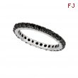 Black diamond eternity ring