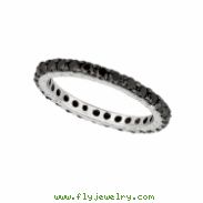 Black diamond eternity ring